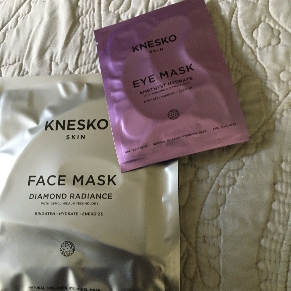 Knesko Skin Diamond Radiance Face Amethyst Eye Mask Set